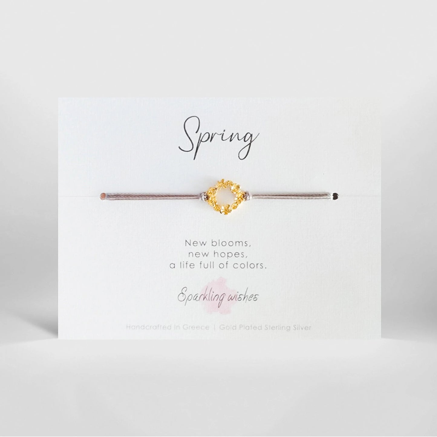 bracciale corona di fiori per la primavera