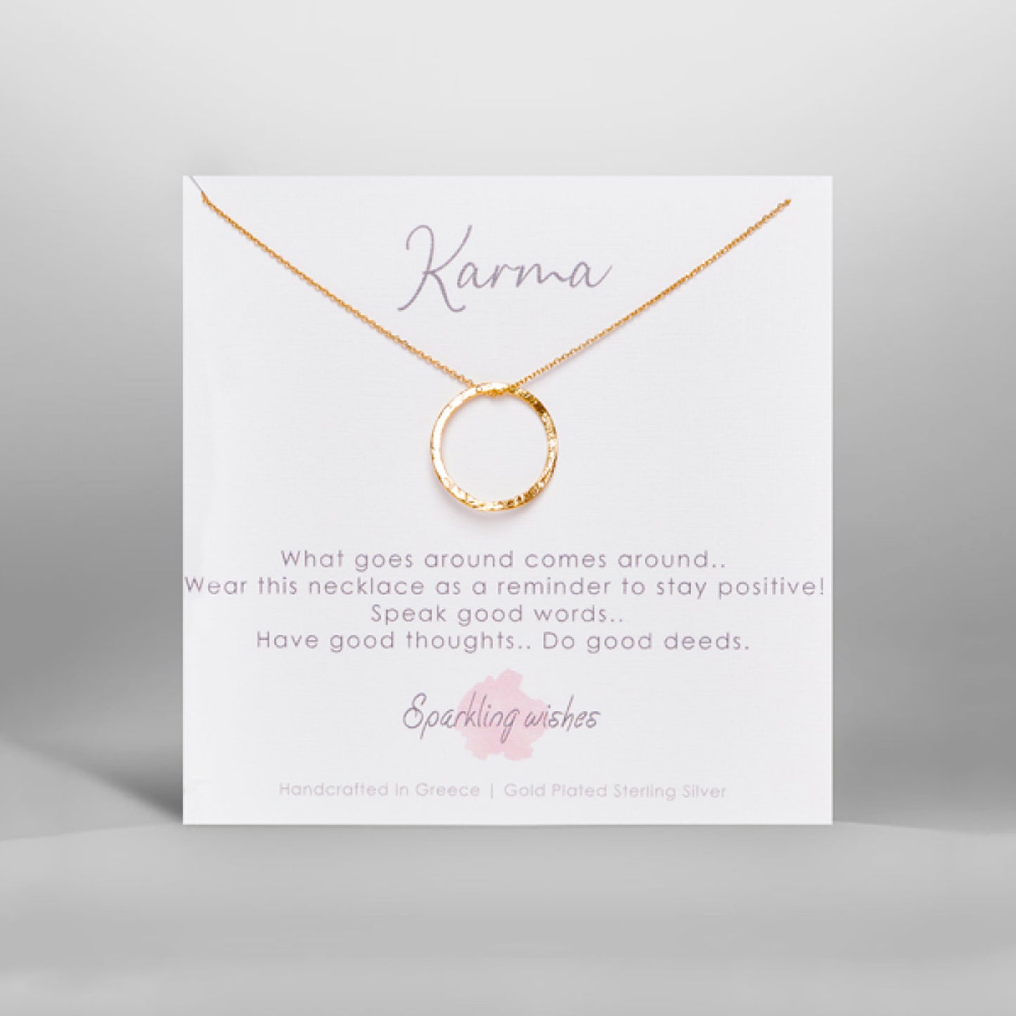 karma necklace sparkling wishes
