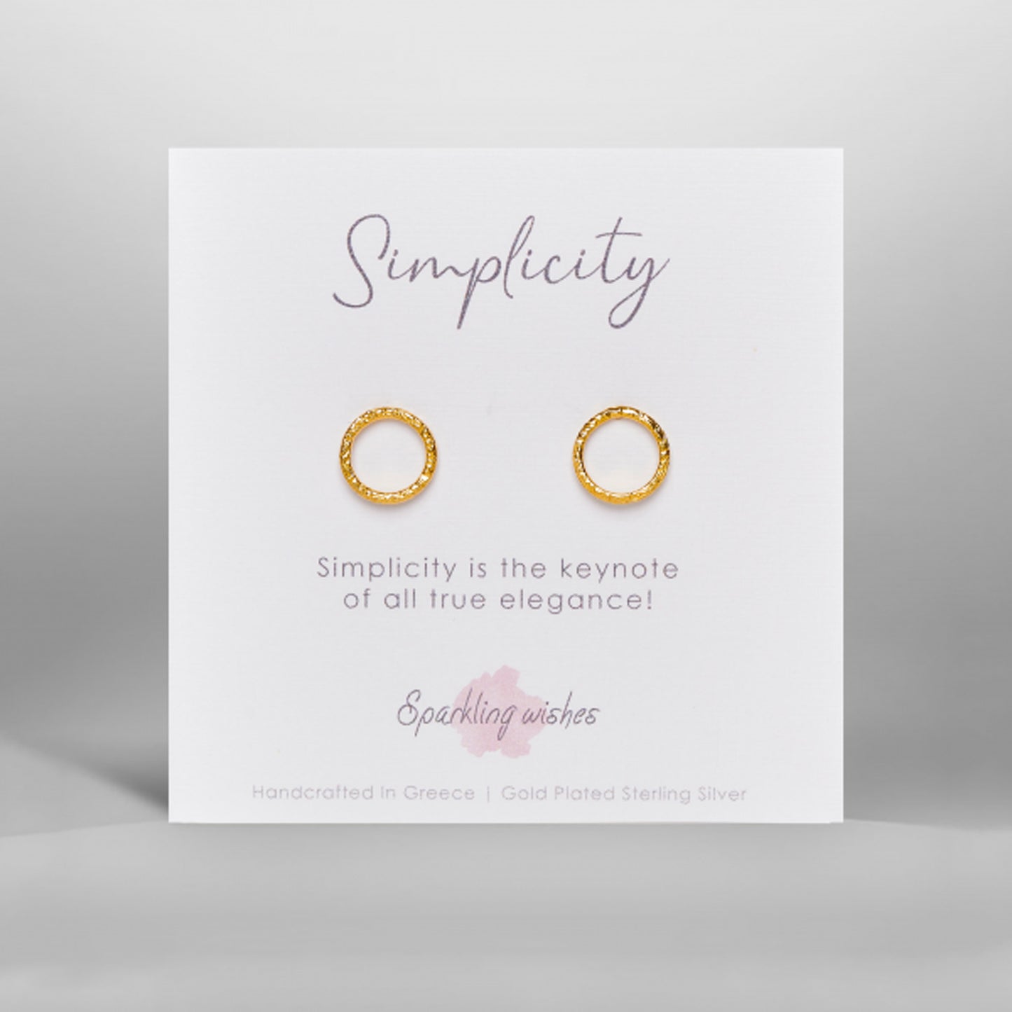 orecchini Simplicity Circle Sparkling Wishes