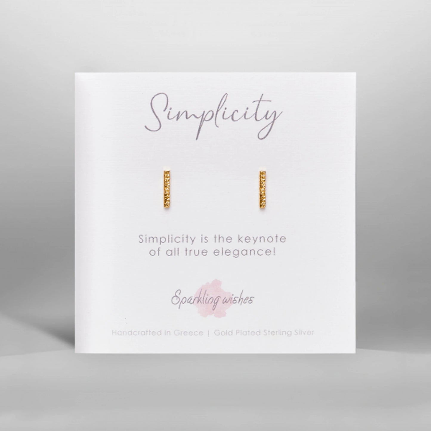 orecchini simplicity bars di sparkling wishes grecia