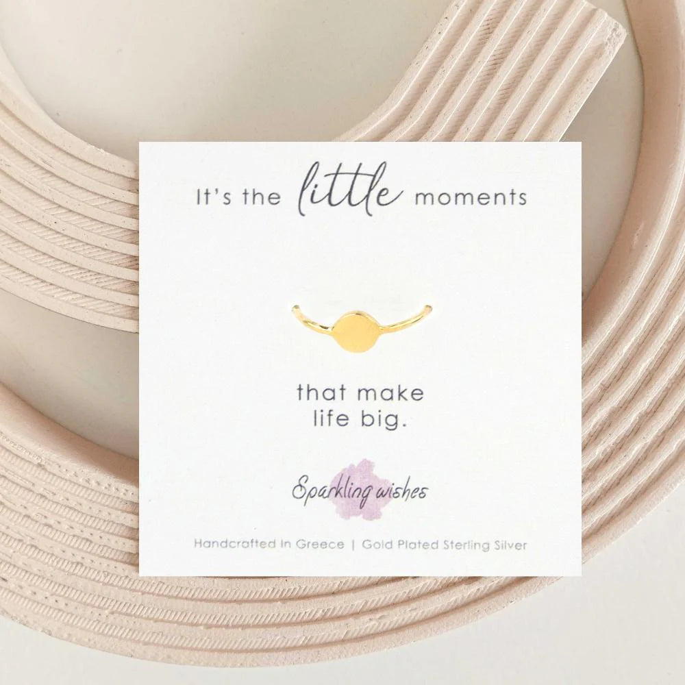 Anello Cerchio - It's The Little Moments nr. 4 - Geometrie Minimal dal Design Moderno ✨
