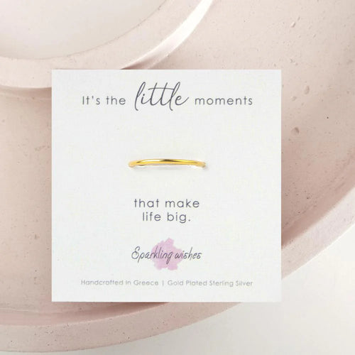 Anello Fedina Liscia - It's The Little Moments nr. 3 - Il Minimal Perfetto da Indossare Ogni Giorno