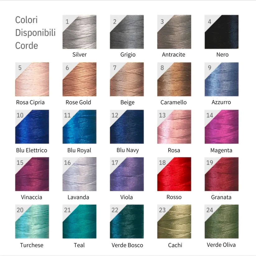 colori corde disponibili sparkling wishes