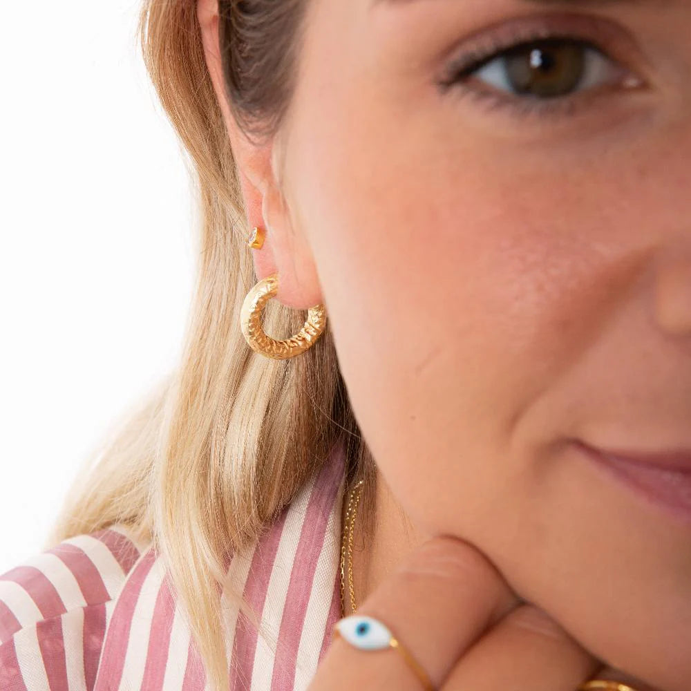 Orecchini Hammered Hoop