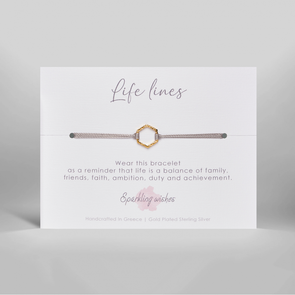 bracciale argento life lines sparkling wishes