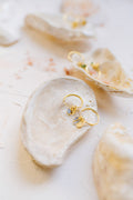 Orecchini Sparkle con zircone azzurro