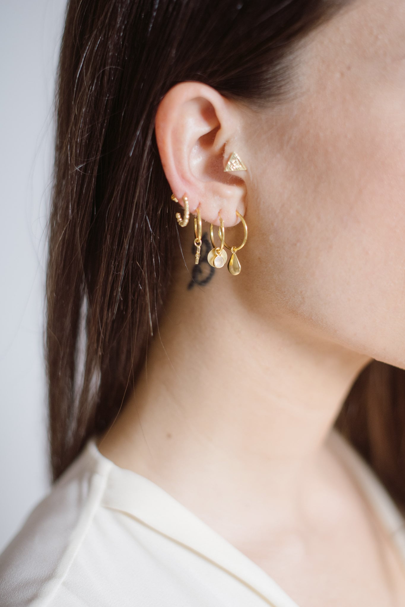 Orecchini Sparkle con zircone trasparente