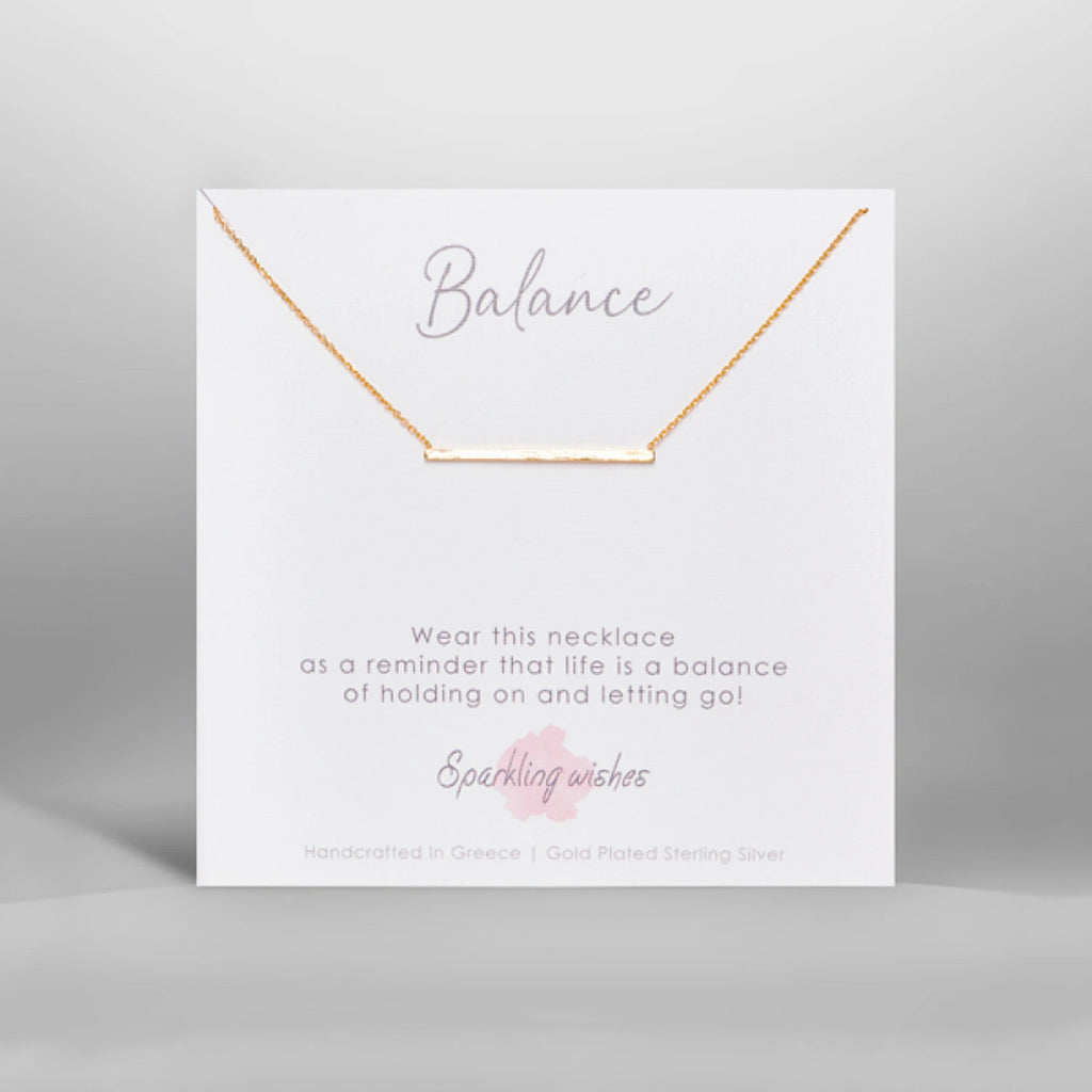 balance necklace sparkling wishes