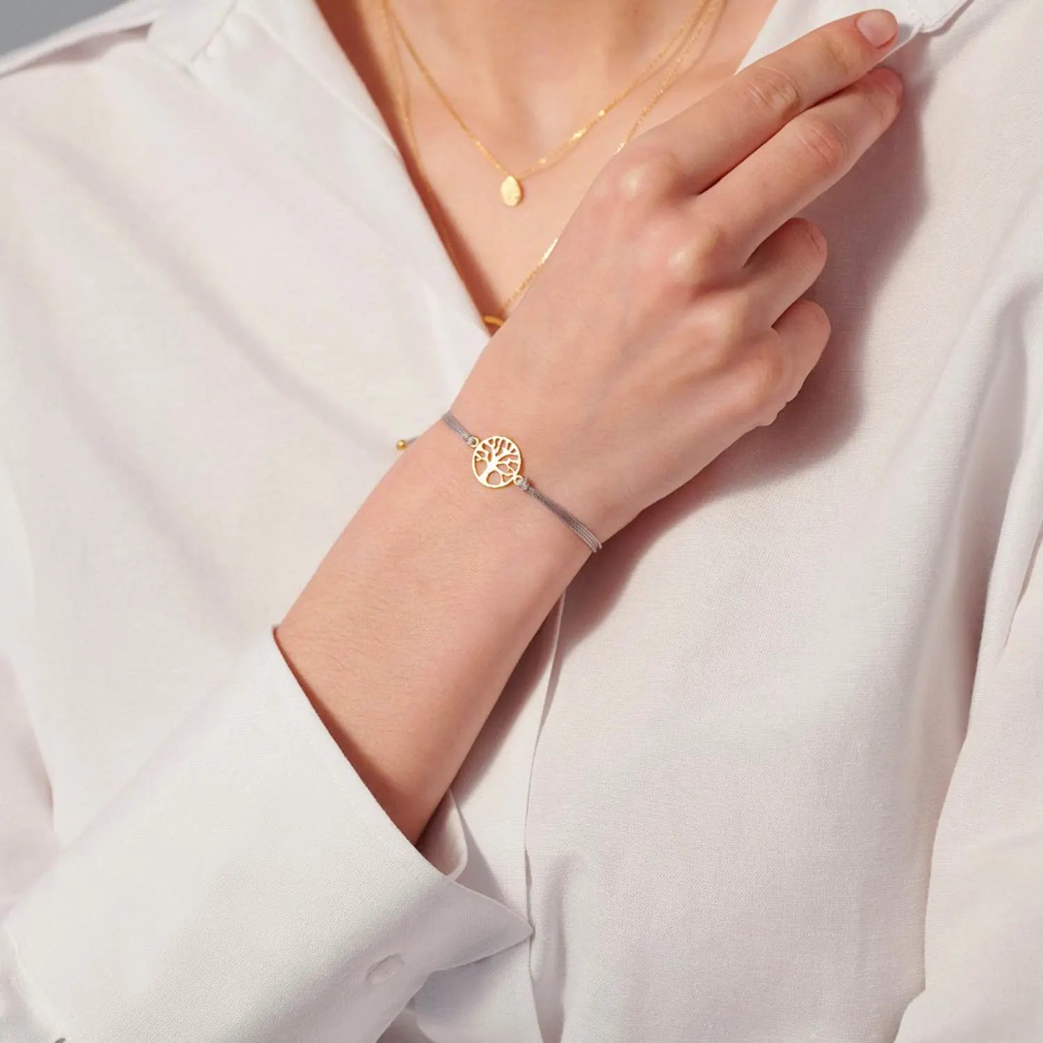 bracciale in argento a forma di albero della vita life tree