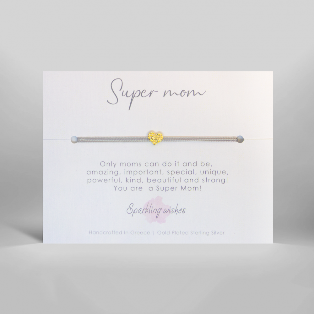 super mom sparkling wishes bracciali in argento