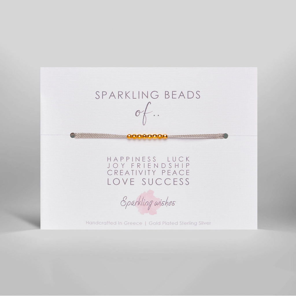 bracciale argento sparkling beads of happiness