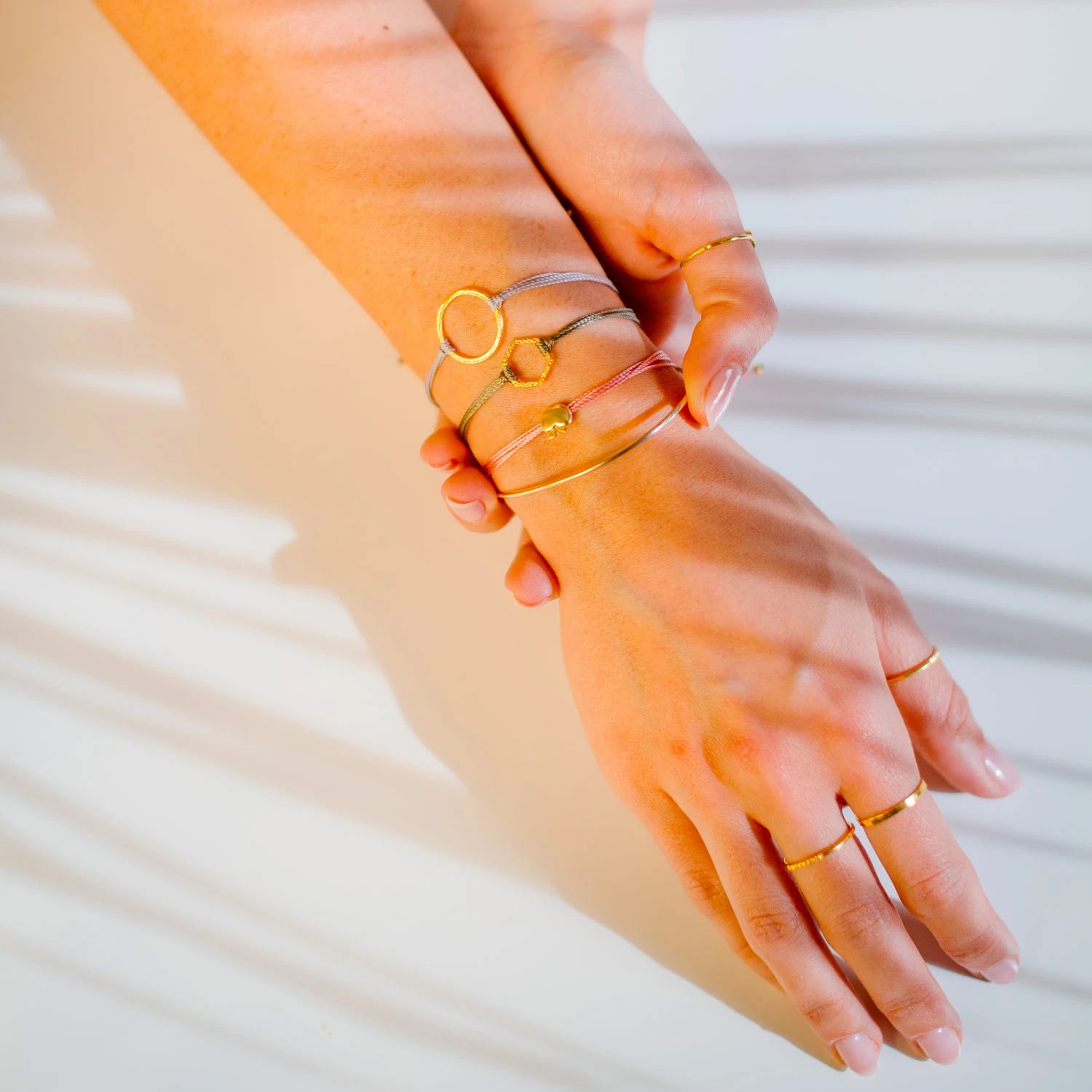 bracciale karma in argento 925 placcato oro