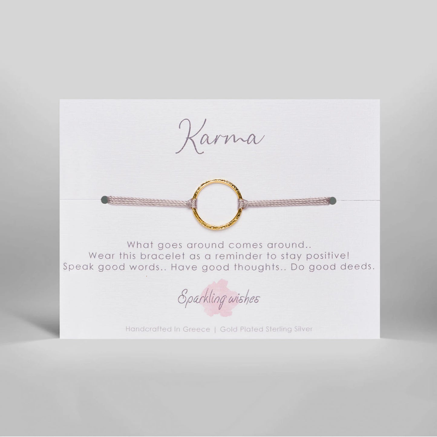 bracciale in argento 925 karma