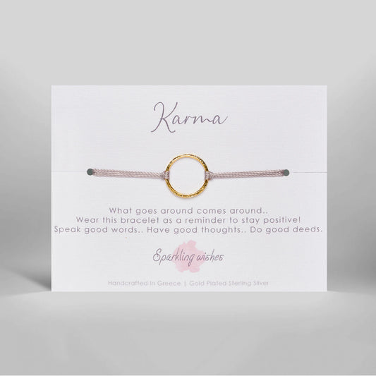 bracciale in argento 925 karma