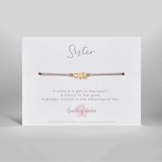 bracciale sister sparkling wishes italia in argento placcato oro