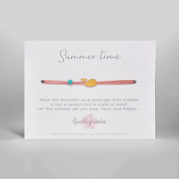 Bracciale Summertime Whale a forma di balenottera Sparkling Wishes