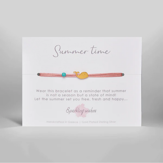 Bracciale Summertime Whale a forma di balenottera Sparkling Wishes