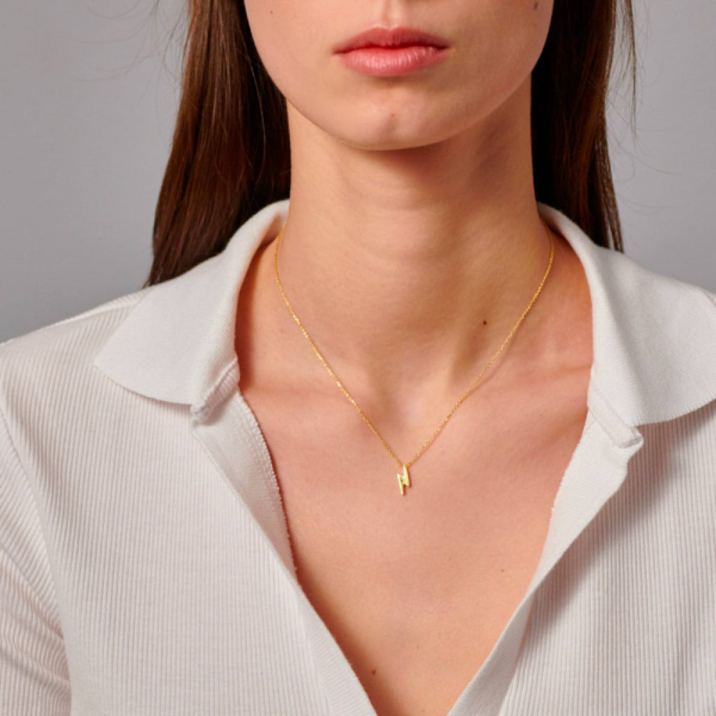 collana a forma di fulmine sparkling wishes