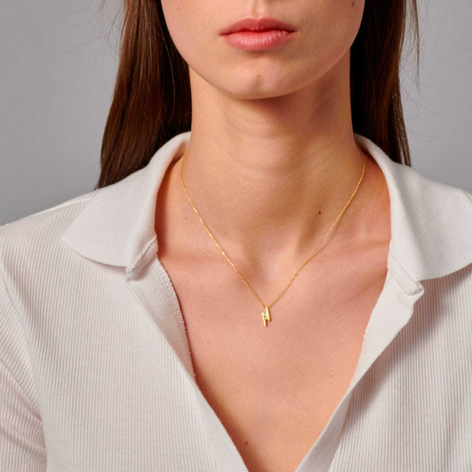 collana a forma di fulmine sparkling wishes