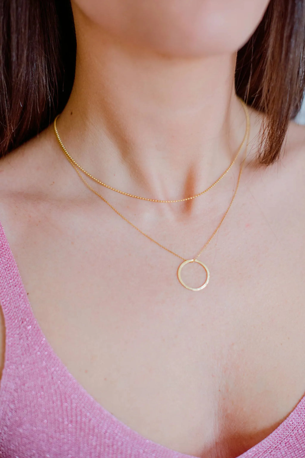 collana argento karma cerchio sparkling wishes