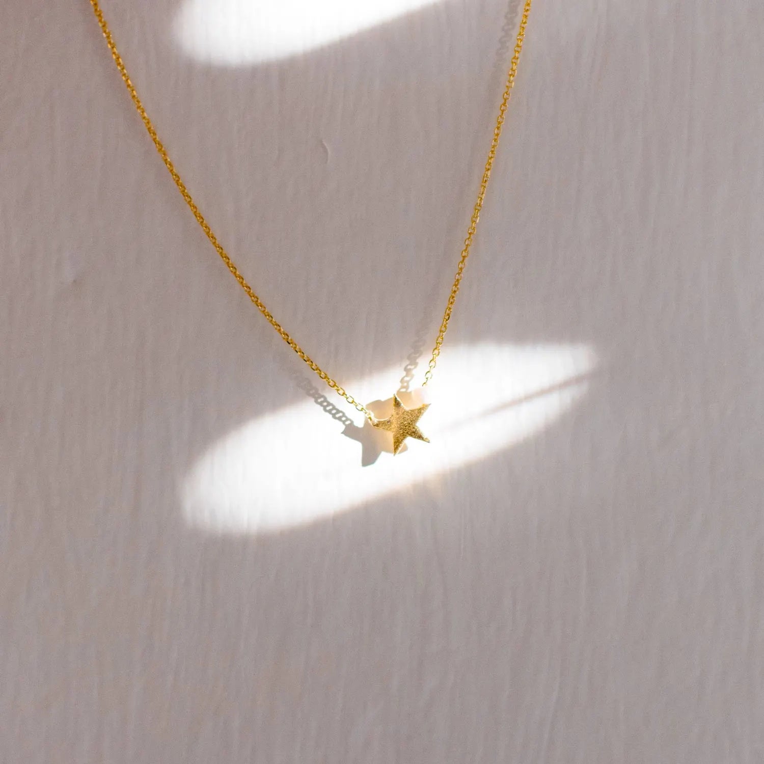 Collana estiva artigianale in argento a forma di stella