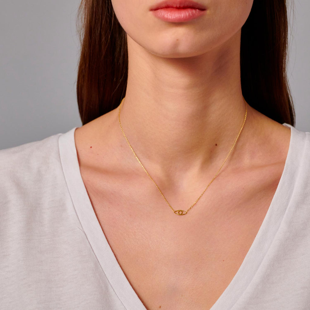 collana forma di evil eye sparkling wishes