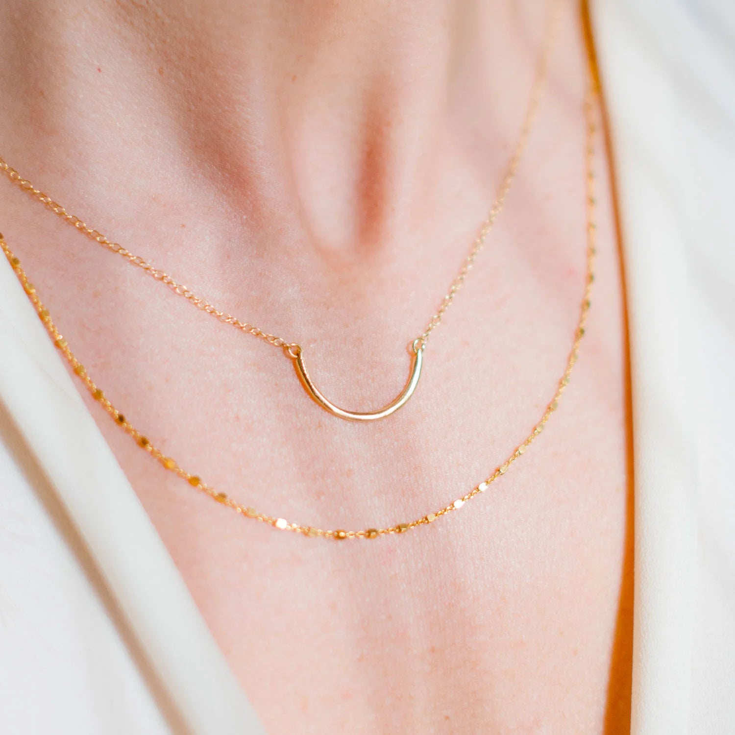 collana geometrica semicerchi endless circle sparkling wishes