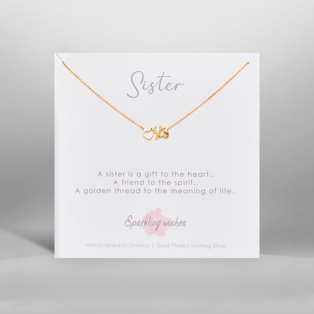collana Sister idea regalo per sorella Sparkling Wishes