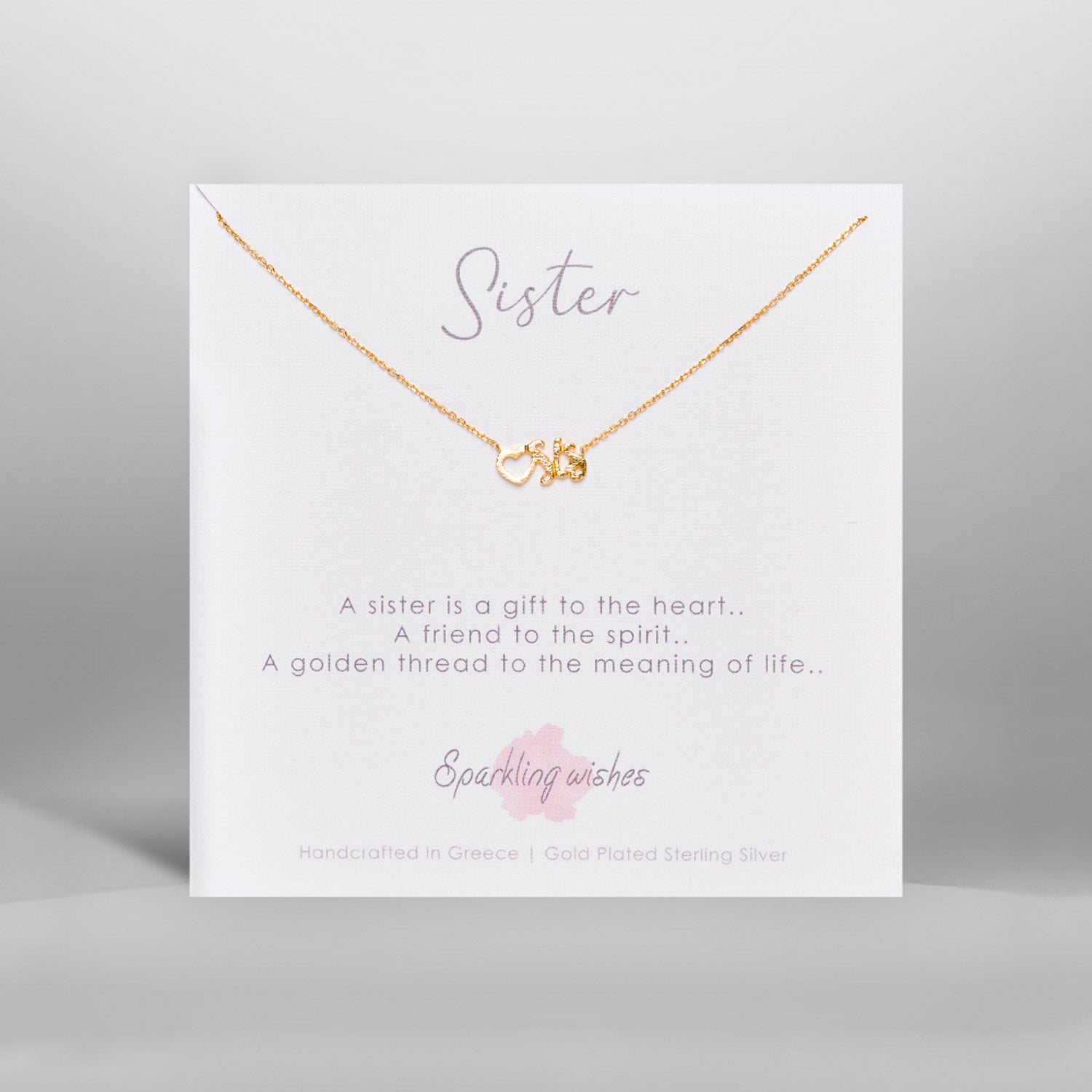 collana Sister idea regalo per sorella Sparkling Wishes