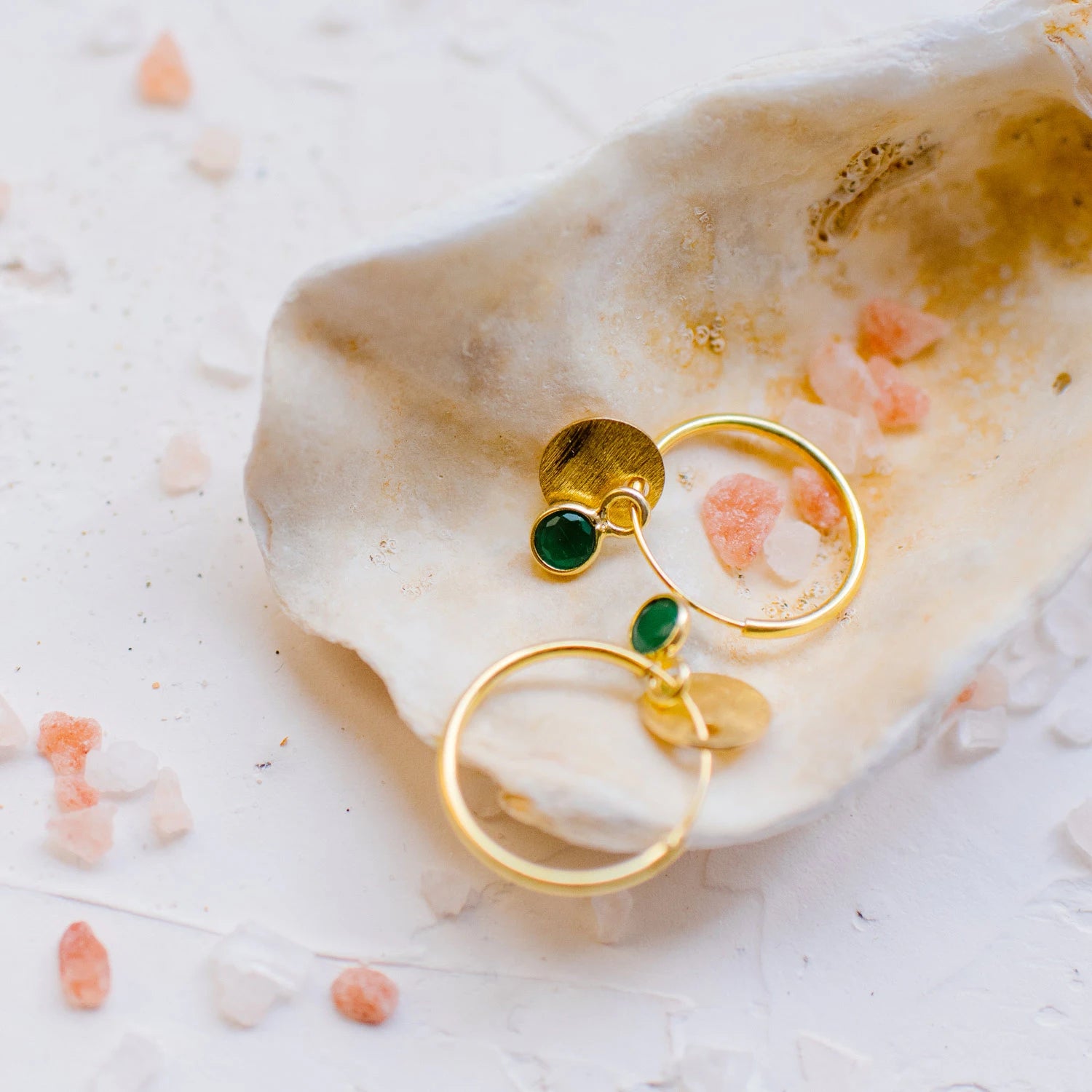 orecchini argento e zircone verde Sparkling Wishes