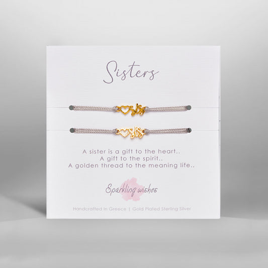 set bracciali per sorelle sparkling wishes