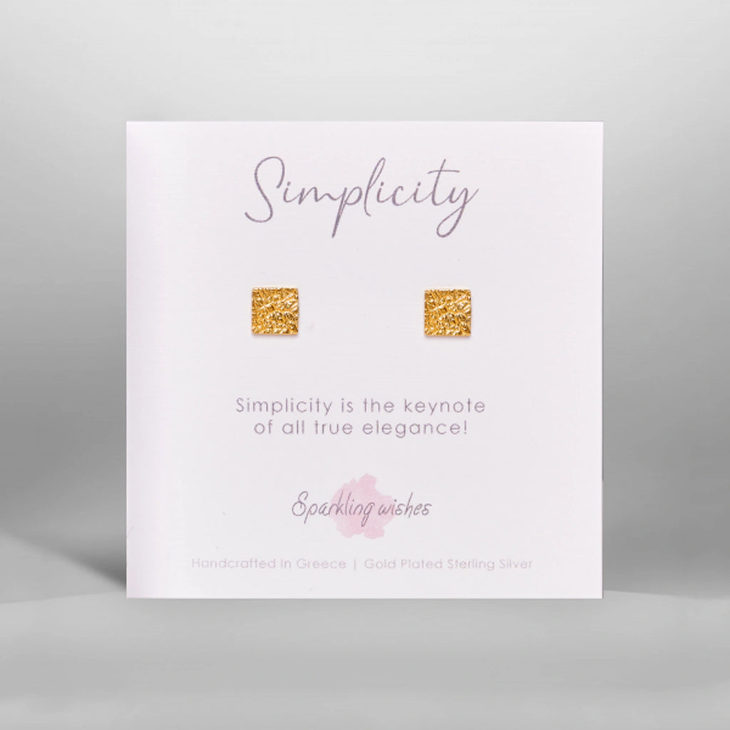 orecchini quadrati in argento Sparkling Wishes